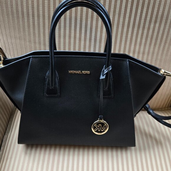 Michael Kors Black Leather Sachel - Picture 1 of 4